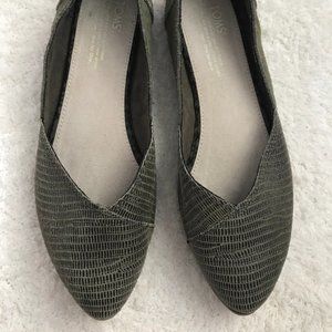TOMs Leather Flats